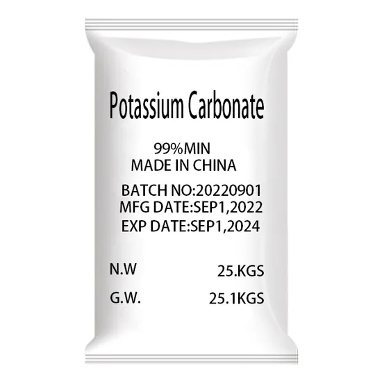 Carbonato di potassio di grado industriale